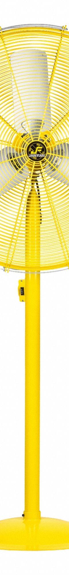 JAN FAN Circulating Fan: 30 in Blade Dia, 2 Speeds, 1/4 hp Motor HP, Non-Oscillating, 115V AC (MPN JF-PF30-DCS-Y). Key specifications — Voltage: 115V AC; Product Type: Circulating Fan; Brand: JAN FAN; Number of Speeds: 2; Oscillation: Non-Oscillating; Phase: Single; Application: Commercial.