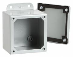 HOFFMAN Enclosure: Steel, 6 in x 4 in x 3 in, NEMA 12/13, Solid Cover, Screw On (MPN A604SC). Key specifications — Brand: HOFFMAN; Closure Method: Screws; Knockouts: Not Included.
