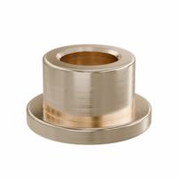 Flanged Sleeve Bearing: Bronze, SAE 841, 5 mm Bore, 8 mm OD, 6 mm Lg, -35°F to 300°F, 10 PK (MPN FFM0508-06B). Key specifications — System of Measurement: Metric; Material Grade: SAE 841; Flange Type: Flanged; Brand: OILITE.