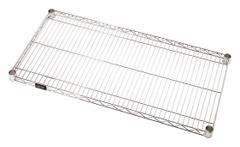 QUANTUM STORAGE SYSTEMS Wire Shelf: 48 in x 18 in, 1 Shelves, Split Sleeve, 800 lb Load Capacity (MPN 1848S). Key specifications — attr14131: Wet; attr5350: Type 304 Stainless Steel; attr37501: QUANTUM STORAGE SYSTEMS; attr14126: Silver.