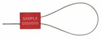 TYDENBROOKS Cable Seals: Red, Steel, 12 in Cable Lg, 1/16 in Cable Dia, Random, 200 PK (MPN 1061003). Key specifications — Brand: TYDENBROOKS; Marking Color: White; Marking Included: Numbers; Marking Message: Sealed; Marking Numbering: Random.