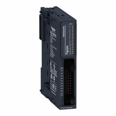 SCHNEIDER ELECTRIC Discrete Output Module: (16) Transistor Out (MPN TM3DQ16TK). Key specifications — Manufacturer Part Number: TM3DQ16TK; Power Required: 24V DC; Product Type: Discrete Output Module; Series: M221; Number and Type of Outputs: (16) Transistor; Mounting Style: Panel.