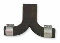 DAYTON Dual Vent Kit: Compatible with Dayton Infrared Tube Heaters, Dual Sidewall Venting (MPN 3F817). Key specifications — Product Type: Venting For Gas Heaters; Compatible with Product Type: Dayton Infrared Tube Heaters; Mounting Type: Flange-Mount; Includes: 16 ga Aluminized Steel; Opening Dimensions - H x W x D: 4 in x 4 in x 6 in; Vent Type: Dual Sidewall Venting; Brand: DAYTON; Material: Galvanized Steel.