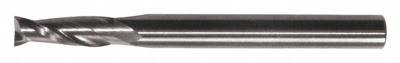CLEVELAND Square End Mill: Carbide, 4 Flute, 0.5 mm Mill Dia, 1.5 mm LOC, 38.1 mm OAL (MPN C76090) - Pencil-Neck Carbide Square End Mills