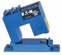EATON Current Sensor Relay: Surface Mounted, 150 A Current Rating, Overcurrent/Undercurrent, Screw (MPN ECSNCFSP). Key specifications — Adjustment Method: Switch; Electrical Connection: Screw Terminal; Monitored Parameters: Undercurrent; Mounting Style: Surface; Status Indicator: No Indicator; Trip Point: 1.50 A; Trip Point Type: Fixed; Brand: EATON.