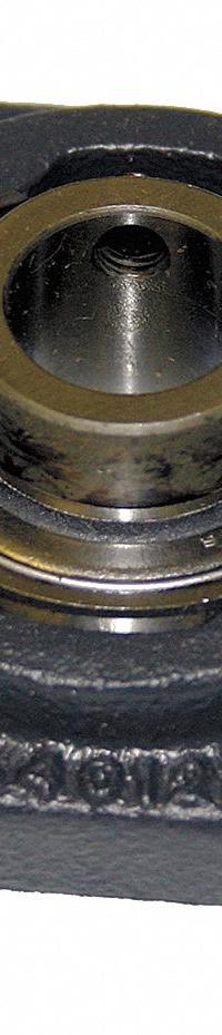 TIMKEN 4 Bolt Flange Bearing: Radial Ball, 1 in Bore, Cast Iron, Set Screws, 3 47/64 in Lg, Square (MPN SCJ 1). Key specifications — Bore Type: Cylindrical; Brand: TIMKEN; Lubricant Material: NLGI #2 Equivalent; Mounting Bolt Size: 3/8 in; System of Measurement: Inch.