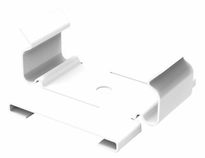 REMPHOS Light Bar T-Bar Bracket: 1 in Lg, 1 in Wd, 1/3 in Ht, Enamel, For LED - Clips, Chains & Hangers