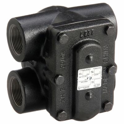 BELL & GOSSETT Steam Trap: Cast Iron, 1 1/4 in FNPT, 2,200 lb/hr, 30 psi Max., 406°F Max. - Cast Iron H-Pattern Float & Thermostatic Steam Traps