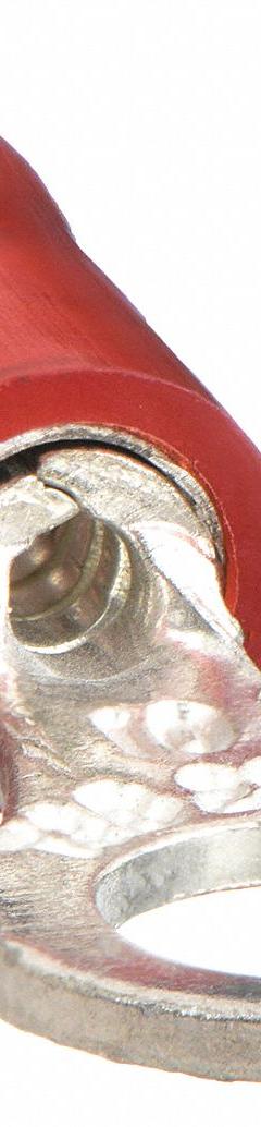 STA-KON Ring Terminal: Red, Nylon Insulation, #6 Stud Size, 22 AWG to 16 AWG Wire Sizes, 600 V (MPN RA18-6). Key specifications — attr1308027: STA-KON; attr1356587: Serrated.