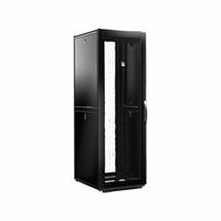 RITTAL Communication Storage Cabinets: 48 Rack Units, 89 3/4 in x 29 1/2 in x 42 1/8 in, Floor Mount (MPN 9982212). Key specifications — Brand: RITTAL; Includes: (2) Moveable Cable Management Walls with Dual PDU Mounting; Material: Carbon Steel; Features_Broad: With Side Panels.