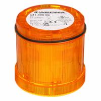 WERMA Tower Light Module: Steady, 120V AC, Amber, 70 mm Overall Dia, 2 5/8 in Overall Ht, 64918010. Key specifications — Brand: WERMA; Compatible with Series: KombiSIGN 71; Lens Color: Amber; Operating Voltage: 120V AC; Manufacturer Part Number: 64918010.