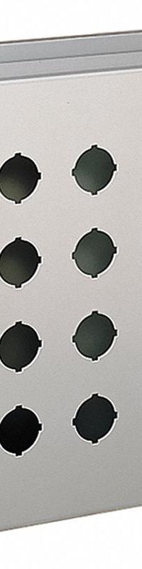 HOFFMAN Push Button Enclosure: 30mm, 4 Holes, 304 Stainless Steel, NEMA 4X (MPN E4PBSS). Key specifications — attr211299: HOFFMAN; attr1043605: Washdown-Corrosion-Resistant.