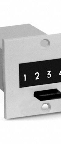 TRUMETER Electromechanical Counter: Front Panel Mounting, 1 3/4 in x 1 3/4 in, 1 V DC – 12 V DC (MPN P9-4904). Key specifications — Mounting Style: Front Panel; Standards: UL; Brand: TRUMETER; Manufacturer Part Number: P9-4904.