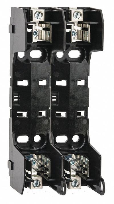 BUSSMANN Fuse Block: Open Block Design, 2 Pole, 600 V AC, Box Lug - Fuse Blocks for UL Class H & K Fuses