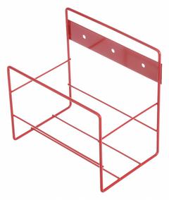 MARLIN STEEL WIRE PRODUCTS Storage Basket: Stainless Steel, Powder Coated, Red, 5 1/2 in Overall Wd (MPN 01431003-05)