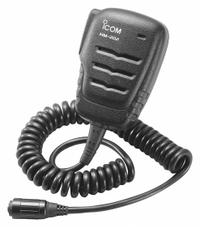 ICOM Speaker Microphone: Fits Icom, For M72/M73 Series, 15 in Cord, Push To Talk, Waterproof, IP67 (MPN HM202). Key specifications — Compatible Radio Series: M72; Color: Black; Radio Connector Type: 4-Pin; Brand: ICOM; Manufacturer Part Number: HM202; Push To Talk: Yes.