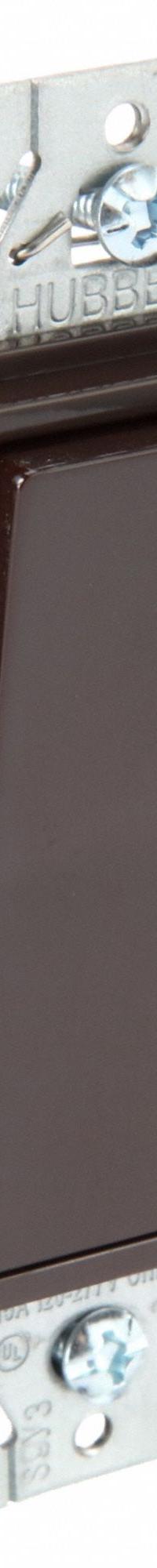 BRYANT Wall Switch: Rocker Switch, 3-Way, Maintained, Brown, 120/277V AC, 15 A (MPN 9803). Key specifications — Illuminated: No; Voltage Rating: 120/277V AC.