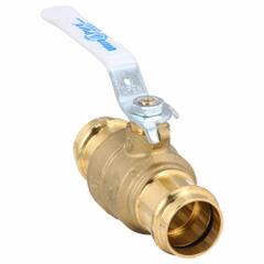 MILWAUKEE VALVE Manual Two-Way Ball Valve: 1 in, Brass, Straight, Press x Press, Full Port Ball Port (MPN UPBA-480B - 100). Key specifications — Brand: MILWAUKEE VALVE; Handle: Locking Lever.