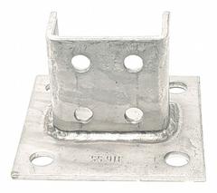 Strut Channel Fitting: 1 5/8 in x 3 1/4 in For Strut Channel Size, 8 Holes, 9/16 in Hole Dia (MPN V70SQS2). Key specifications — For Strut Channel Size: 1-5/8 in x 3-1/4 in; Manufacturer Part Number: V70SQS2; Brand: VAST; Material: 316 Stainless Steel.