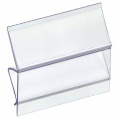 AIGNER Label Holder: 3 in x 1 in, Clear, Slide-In, 25 Label Holders, Snap-On, Plastic, Smooth, 25 PK (MPN BC-13). Key specifications — Color: Clear; Label Attachment Type: Slide-In; Finish: Smooth; Mounting Type: Snap-On; Material: Plastic; Brand: AIGNER.