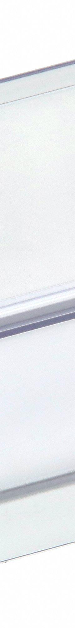 AIGNER Label Holder: 3 in x 1 in, Clear, Slide-In, 25 Label Holders, Snap-On, Plastic, Smooth, 25 PK (MPN BC-13). Key specifications — Color: Clear; Label Attachment Type: Slide-In; Finish: Smooth; Mounting Type: Snap-On; Material: Plastic; Brand: AIGNER.