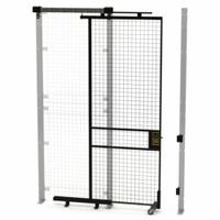 HUSKY RACK & WIRE Tunnel Slide Door: 8 ft H x 3 ft W x 1 3/4 in D, Black, Powder-Coated (MPN V590308). Key specifications — attr1283297: Powder-Coated; attr1283316: Steel; attr1283313: Yes; attr1283333: HUSKY RACK & WIRE.