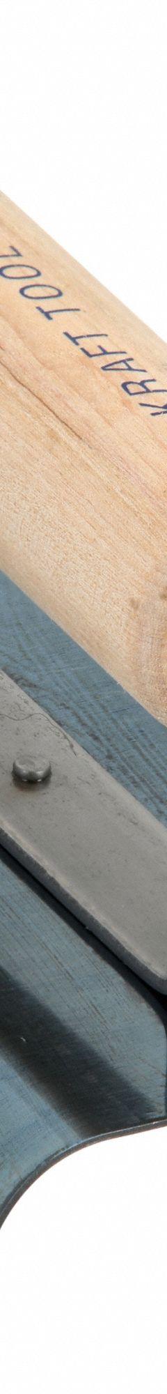 KRAFT TOOL Concrete Sidewalk Edger: Blue Steel, 6 in Blade Lg, 4 in Blade Wd, Wood (MPN CF562). Key specifications — attr1004985: Edger; attr1004984: KRAFT TOOL; attr1004993: Wood.