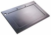 LABCONCO Spill Stop Work Surface: 36 in Overall Wd, 4 ft Overall Lg, 1 1/4 in Thick, Epoxy (MPN 9503402). Key specifications — Product Type: Fume Hood Work Surface; Cup Sink Cut-Out Location: Right Side; Features: Large Radius to Aerodynamically Direct Airflow Into the Fume Hood; For Use With: Protector XStream Laboratory Hood; Includes Cup Sink Cut-Out: Includes Cup Sink Cut-Out; Material: Epoxy; Brand: LABCONCO.
