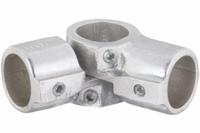 Structural Pipe Fitting: Adj Swivel, Cross, 1 1/2 in For Pipe Size, Aluminum, Gray (MPN 30C-8). Key specifications — Manufacturer Part Number: 30C-8; Brand: HOLLAENDER; Finish: Mill; Material: Aluminum; Product Type: Adjustable Swivel.