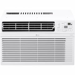 LG Window Air Conditioner: 400 sq ft – 450 sq ft, 10,000 BtuH, 115V AC, 5-15P, Cooling Only, Fixed (MPN LW1017ERSM1). Key specifications — Brand: LG; Combined Energy Efficiency Ratio (CEER) Rating: 11.4; Voltage: 115V AC; NEMA Plug Configuration: 5-15P; Special Features_Broad: Wi-Fi.