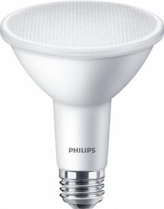 PHILIPS Compact LED Lamp: LED, PAR30L, Medium Screw (E26), 8.5 W Watt, 2700K, 850 lm Light Output (MPN 8.5PAR30L/COR/927/F25/D/P/ULW/T20-6/1FB). Key specifications — Bulb Finish: Clear; Color Temperature: 2700K; Shatter-Resistant: Yes; Brand: PHILIPS; Voltage: 120V; Bulb Shape: PAR30L.
