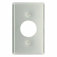 LEVITON Wall Plate: Duplex Outlet, 1 Gang, Std Size (MPN 83004). Key specifications — Brand: LEVITON; Material: Aluminum.