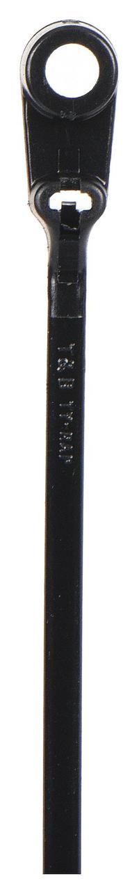 TY-RAP Cable Tie: 4 in Nominal Lg, 5/8 in Nominal Max. Bundle Dia., 0.09 in Wd, Black, 100 PK (MPN TY533MX). Key specifications — Screw Mount Hole Size: #4; Color: Black; Brand: TY-RAP.