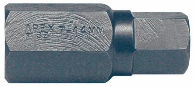 APEX Insert Bit: Insert Bit, Metric, Hex Head, 14 mm Bit Industry Size, Std - Hex Impact Bits