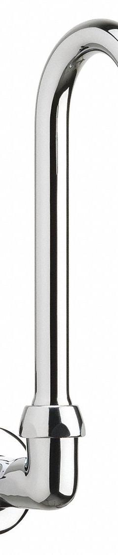 CHICAGO FAUCETS Spout: Spout, Gooseneck, Swivel Spout, Brass, Polished Chrome, 2.2 gpm Flow Rate (MPN 629-E3ABCP). Key specifications — Includes: Mounting Hardware; Product Type: Spout; Spout Style: Swivel; Body Material: Brass; Color/Finish: Polished Chrome; Brand: CHICAGO FAUCETS.