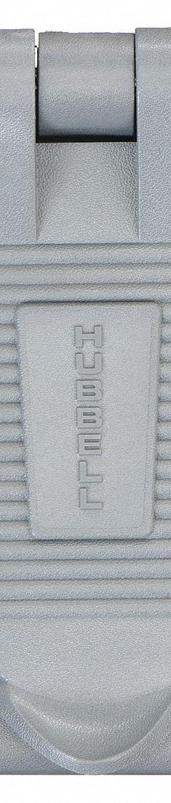 HUBBELL WIRING DEVICE-KELLEMS Weatherproof Cover: Thermoplastic, GFCI/Style Line, 1 Gangs, Gray (MPN HBL5222). Key specifications — Brand: HUBBELL WIRING DEVICE-KELLEMS; Color: Gray; Compatible with Product Type: Surge Receptacles; Compatible with Series: Style Line; Mounting Orientation: Horizontal.