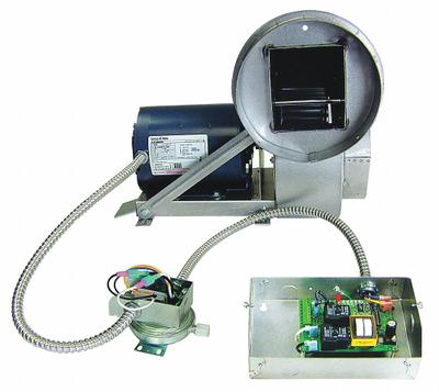 TJERNLUND Induced Draft Blower: For Boilers/Water Heaters, For 10 in to 14 in Pipe - Pipe-Mount Exhaust Draft Inducers