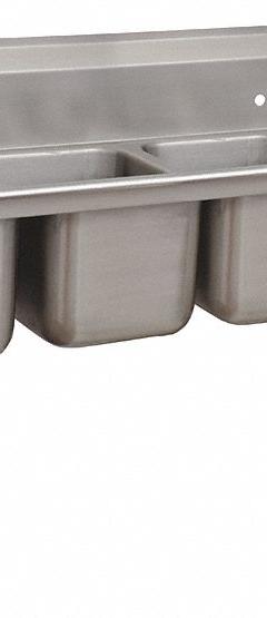 ADVANCE TABCO Scullery Sink: 4 Bowls, 42 in Overall Ht, 122 in Overall Lg, 27 in Overall Wd (MPN 9-4-72-24RL). Key specifications — Brand: ADVANCE TABCO.