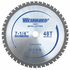 WESTWARD Circular Saw Blade: 7 1/4 in Blade Dia., 48 Teeth, 0.08 in Cut Wd, 5/8 in Arbor Size (MPN 24EM30). Key specifications — attr1116119: WESTWARD; attr1145631: Ferrous Metals.