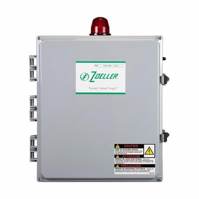ZOELLER Pump Control Panel: Duplex, 3, 200/230/460V AC, 4 to 6.3 A, No Switch Included - Lift Station Pump Control Panels