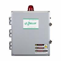 ZOELLER Pump Control Panel: Duplex, 3, 200/230/460V AC, 4 to 6.3 A, No Switch Included, Outdoor, 4X (MPN 124D4-0001). Key specifications — Current: 4 to 6.3 A; Rated Voltage: 200/230/460V AC; Alert Output: Visual; Intrinsic Safety: Not Specified Intrinsically Safe; Includes Reversing: Non-Reversing; Dosing Schedule: Demand Dose; Brand: ZOELLER.
