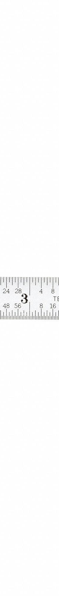 STARRETT Steel Rule, Flexible: C303R-6, 6 in, 0.02 in Thick, 1/50 in/1/64 in, Chrome, Black, Flex. Key specifications — attr939978: 1/50 in; attr934745: STARRETT; attr944509: Chrome; attr939993: Decimal; attr986193: Etched.