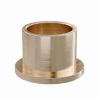 Flanged Sleeve Bearing: Bronze, SAE 841, 25 mm Bore, 30 mm OD, 25 mm Lg, -35°F to 300°F, 5 PK (MPN FFM2530-25B). Key specifications — System of Measurement: Metric; Material Grade: SAE 841; Flange Type: Flanged; Brand: OILITE.