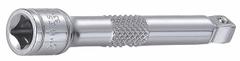 WESTWARD Socket Extension: 1/4 in Input Drive Size, 1/4 in Output Drive Size, 3 in Overall Lg, Std (MPN 53YV68). Key specifications — attr1204978: Not Insulated; attr1204980: Locking Not Included; attr1204984: WESTWARD; attr1204970: Chrome.