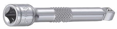 WESTWARD Socket Extension: 1/4 in Input Drive Size, 1/4 in Output Drive Size, 3 in Overall Lg - 1/4" Drive Hand Socket Extensions