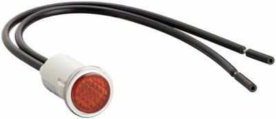APPROVED VENDOR Flush Panel Light: Amber, 12 mm Panel Mounting Hole Dia, Neon, Nylon - Neon Indicator Pilot Lights