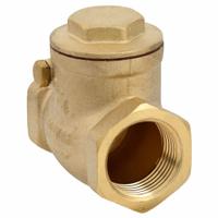 APPROVED VENDOR Swing Check Valve: Swing, Inline Valve Body, 3/4 in Pipe Size, FNPT x FNPT, Brass (MPN 6VDT4). Key specifications — Brand: APPROVED VENDOR.