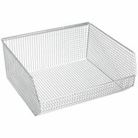 QUANTUM STORAGE SYSTEMS Hang and Stack Bin: 16 1/4 in x 14 1/2 in x 7 in, Silver, Stacking Capable (MPN QMB550C). Key specifications — Electrostatic Discharge: Not Electrostatic Discharge Conductive; Brand: QUANTUM STORAGE SYSTEMS; % Recycled Content: 0%.
