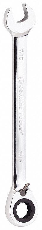 JONARD TOOLS Combination Wrench: Alloy Steel, Chrome, 7/16 in Head Size, 6 1/2 in Overall Lg, Offset (MPN CWRR-716). Key specifications — attr309600: 7/16 in; attr309611: Chrome; attr309610: Alloy Steel; attr309604: Yes; attr309612: No; attr309613: No; attr309615: Yes; attr324932: JONARD TOOLS.