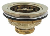 PERFECT PUTTY Strainer: Brass, Brass, 2 1/2 in Overall Ht, 4 1/2 in Overall Dia, Threaded (MPN 59-3226). Key specifications — Product Type: Sink Drain; Brand: PERFECT PUTTY; Finish: Brass; Material: Brass; Includes: Tailpiece Washer.